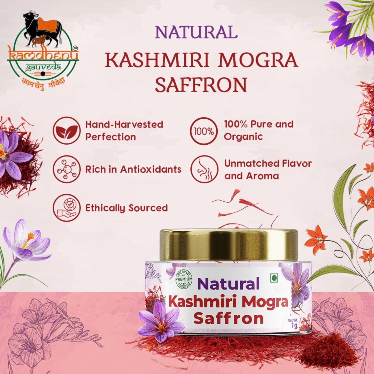 Kashmiri Saffron (kesar) - Image 2