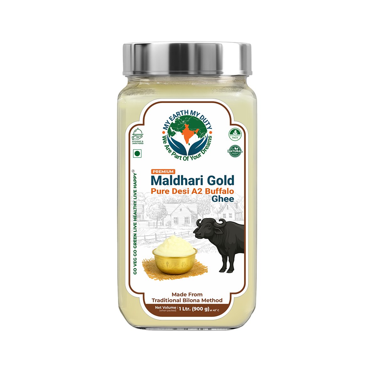 Maldhari Gold A2 Milk Pure Buffalo Ghee Maldhari Gold A2 Milk Pure Buffalo Ghee